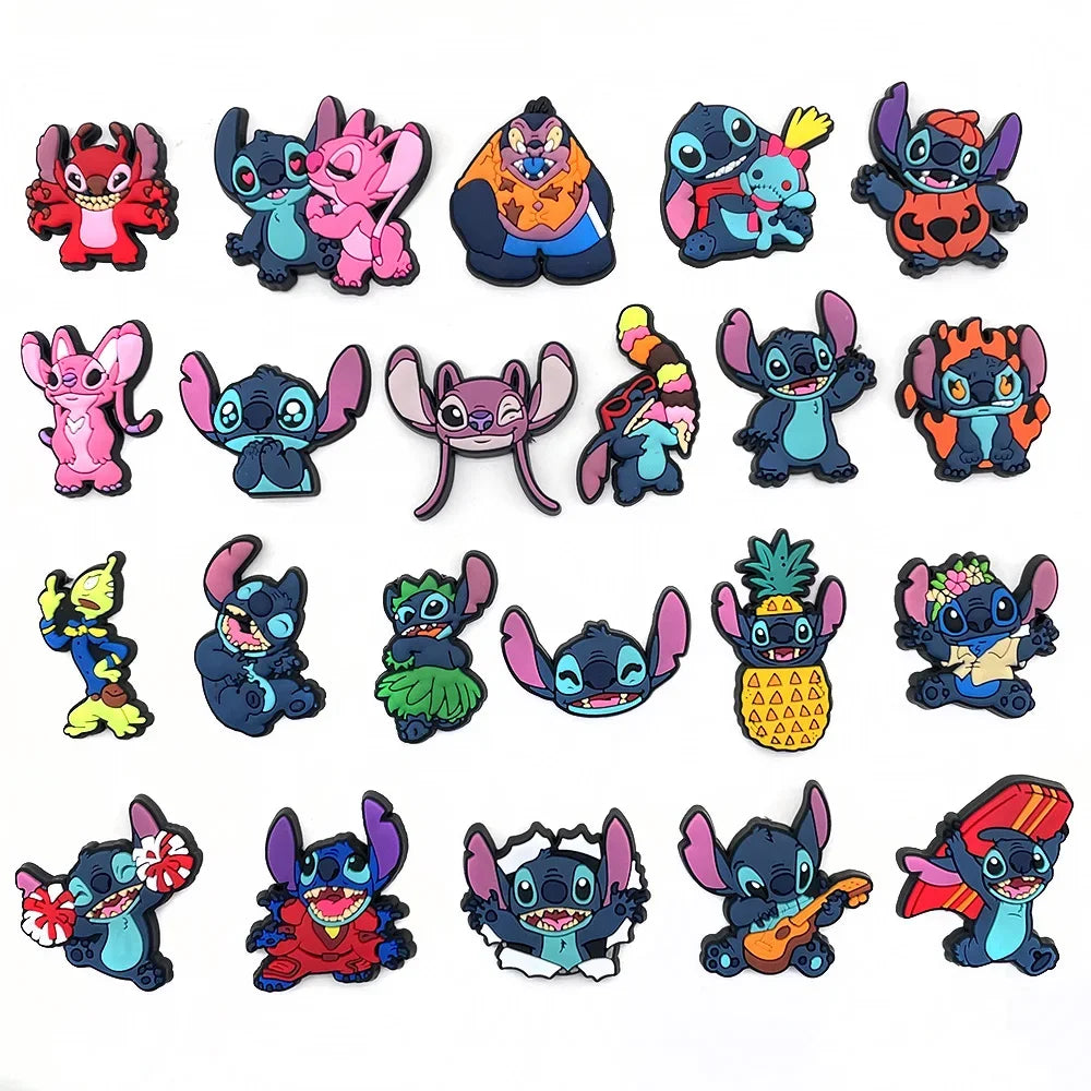 22pcs Stitch Collection Shoe Charms
