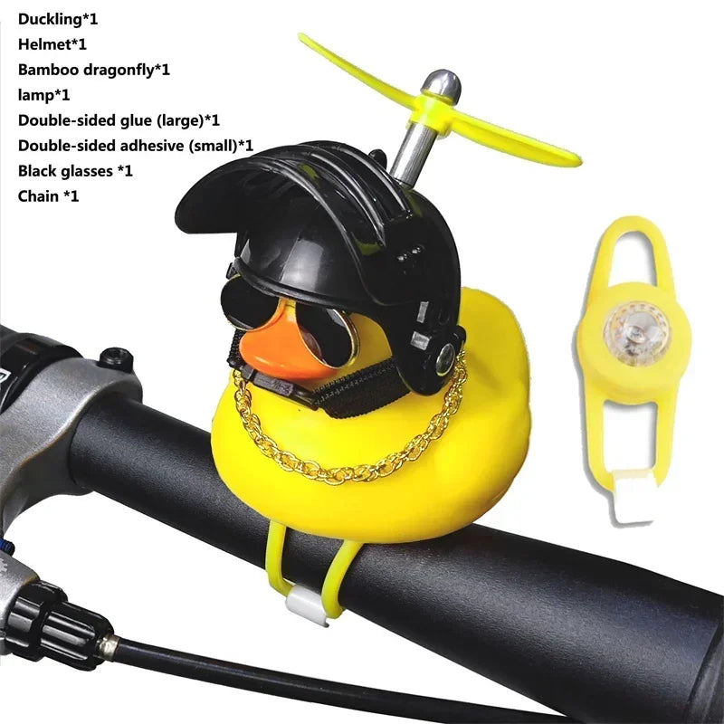 Yellow Duck Bicycle Handlebar, Car Hood, Kid's Helmet Accessory