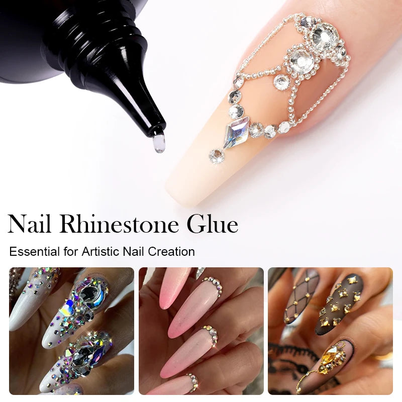 BORN PRETTY 30ml Rhinestones Glue Nail Gel