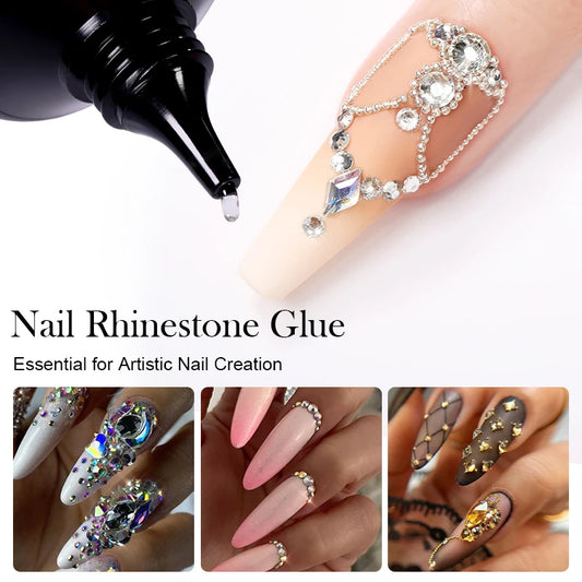 BORN PRETTY 30ml Rhinestones Glue Nail Gel