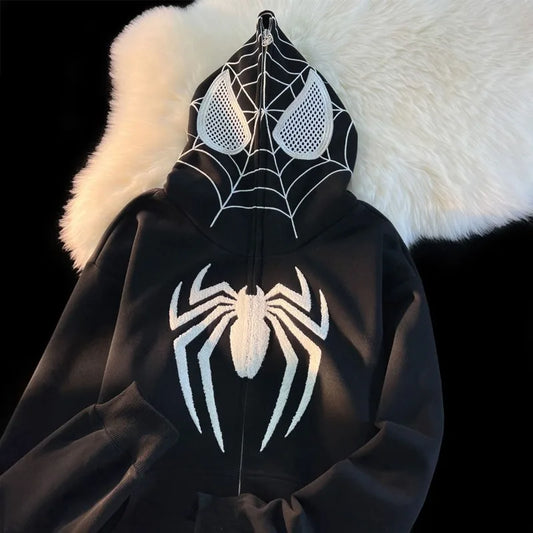 Spiderman Hooded Sweatshirt with Zipper for Girls