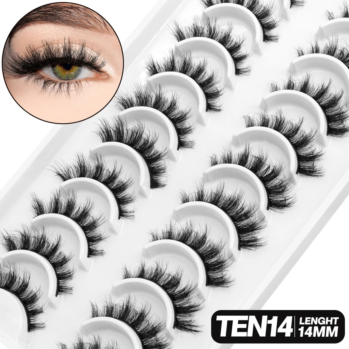 GROINNEYA 5/10 pairs 3D Lashes