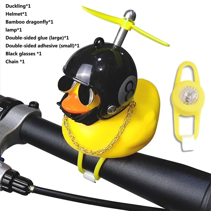 Yellow Duck Bicycle Handlebar, Car Hood, Kid's Helmet Accessory