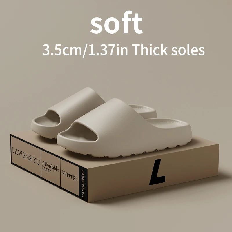 Coconut Slippers Cloud Thick-soled Sandals Summer Fashion Soft Bottom Beach Men Slippers Women's Sandals  EVA Slides