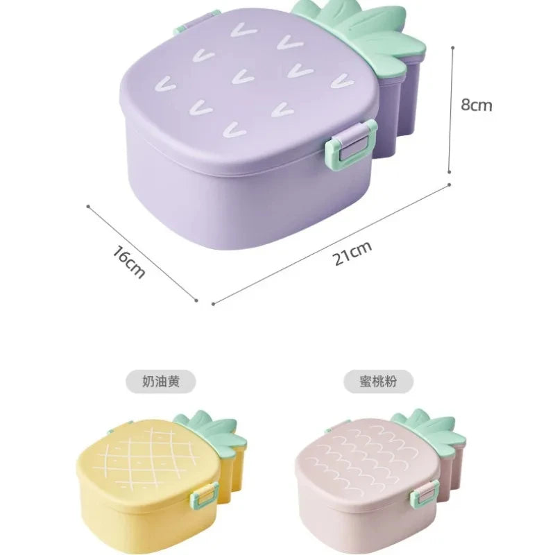 Food Container Pineapple-shaped Bento Box