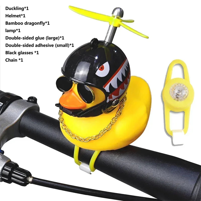 Yellow Duck Bicycle Handlebar, Car Hood, Kid's Helmet Accessory