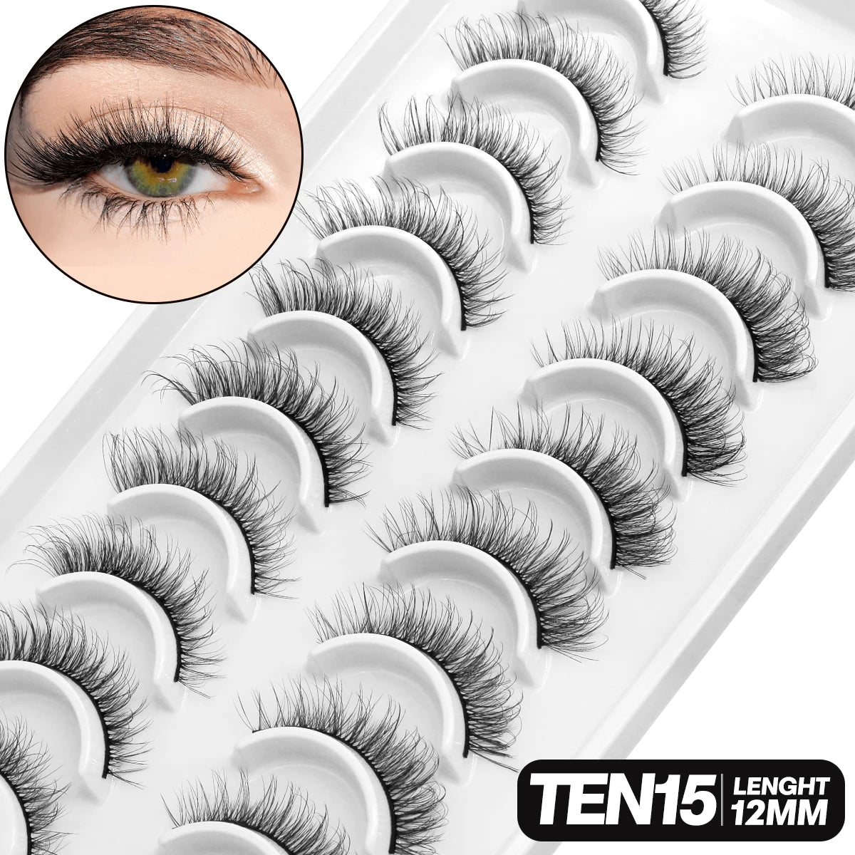 GROINNEYA 5/10 pairs 3D Lashes