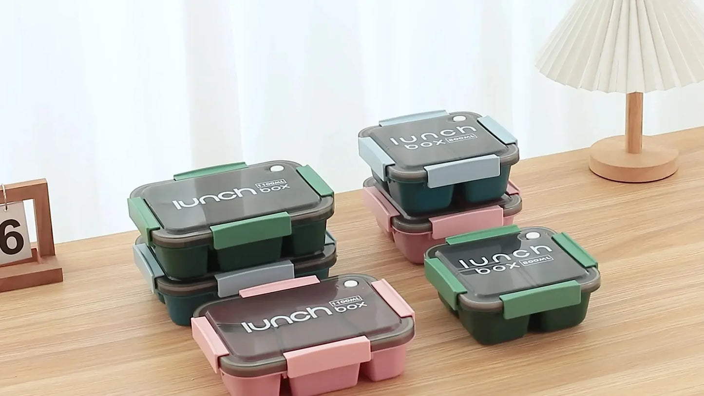 800/1100ml Compartmented Microwaveable Lunch Box