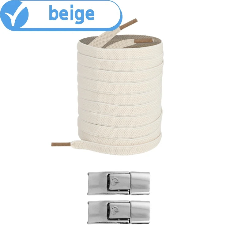 No Tie Elastic Shoe Laces - 8mm Widened