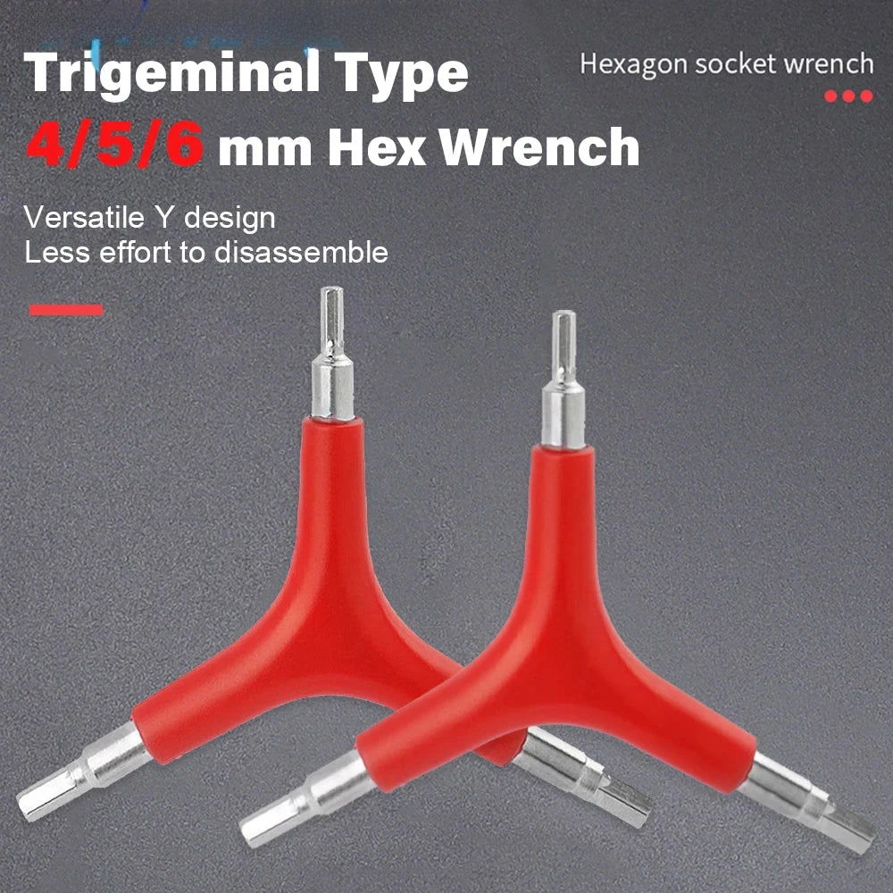 Hexagon Wrench Y-Type 3 Way 4/5/6mm Spanner