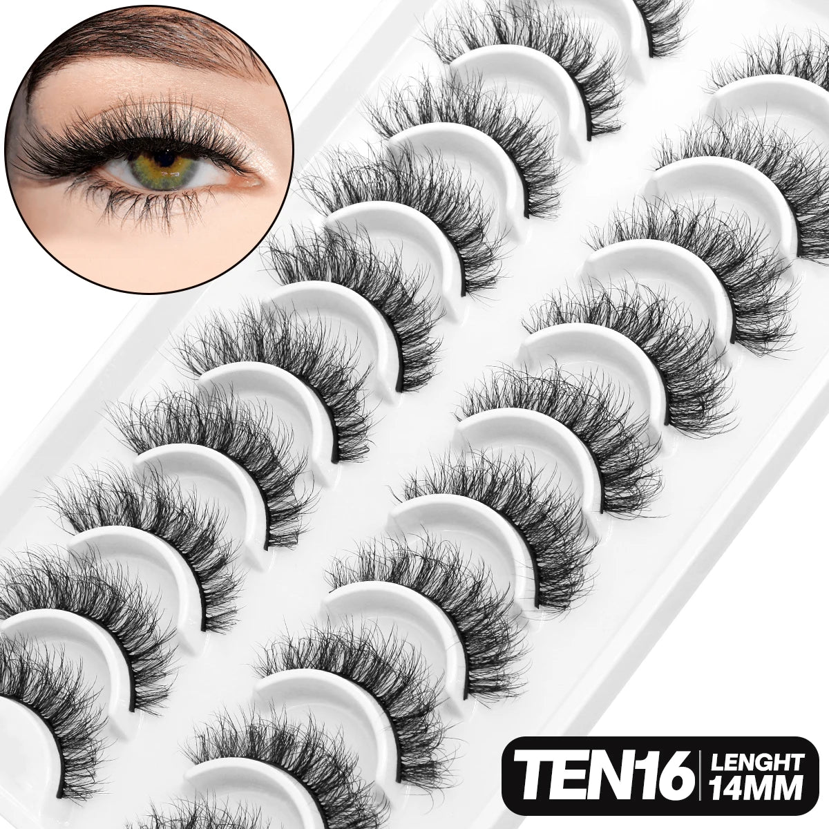 GROINNEYA 5/10 pairs 3D Lashes