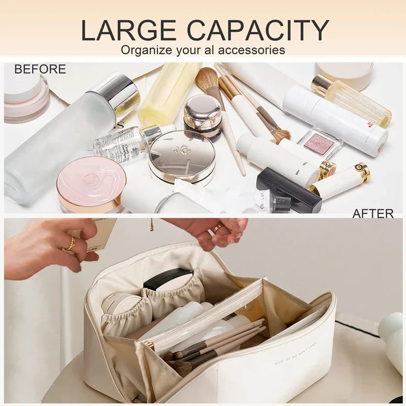 Large Travel Cosmetic Bag Organizer Toiletry Kit