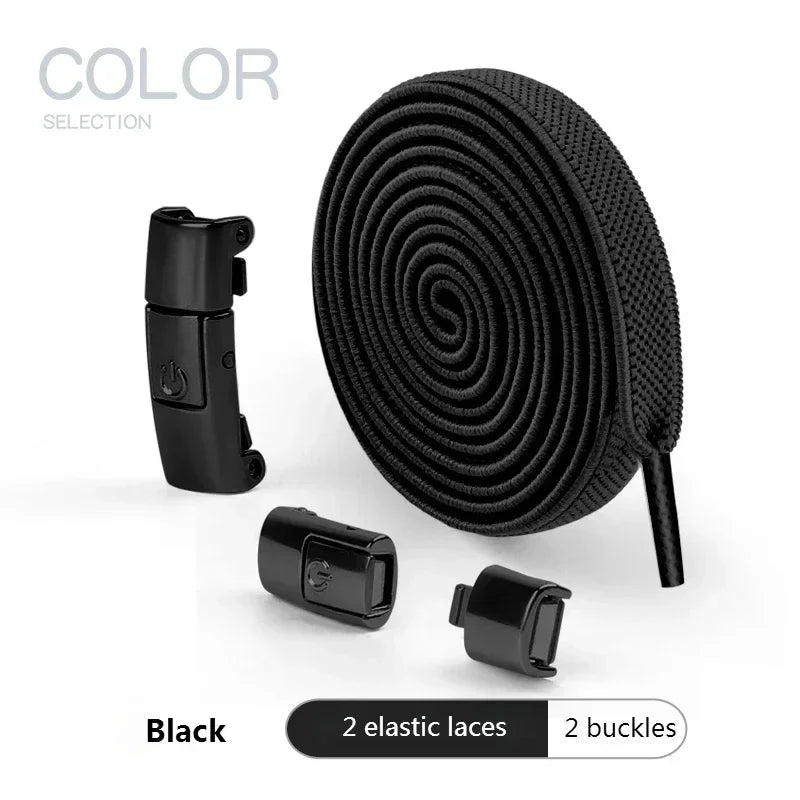 No Tie Elastic Shoe Laces - 8mm Widened