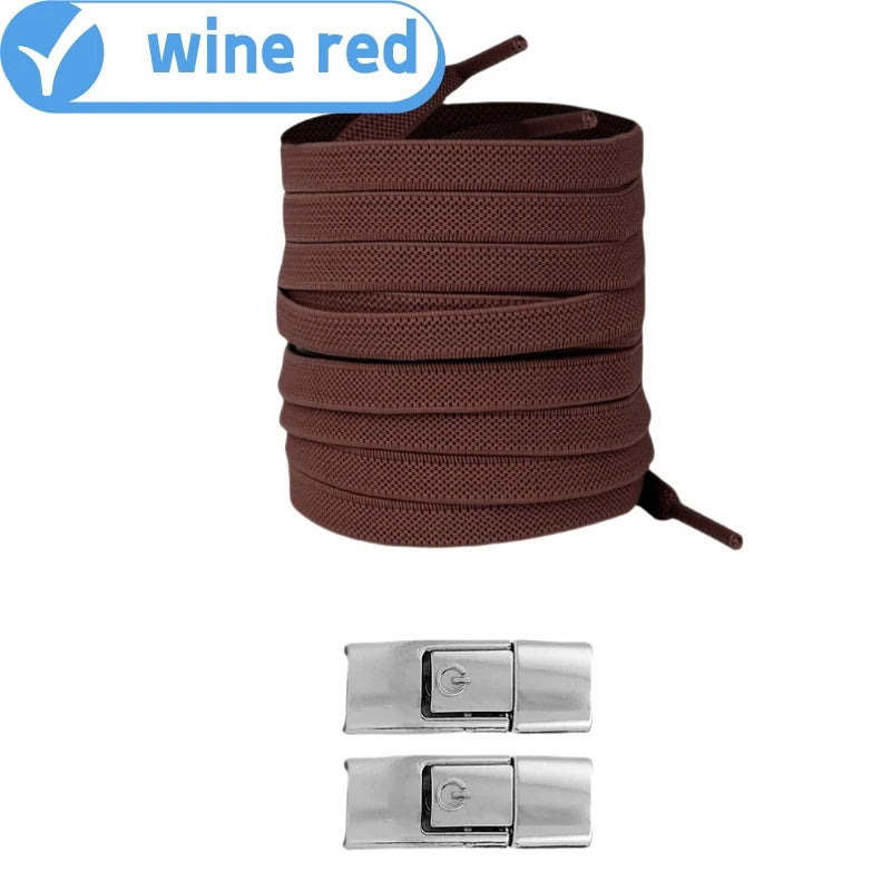 No Tie Elastic Shoe Laces - 8mm Widened