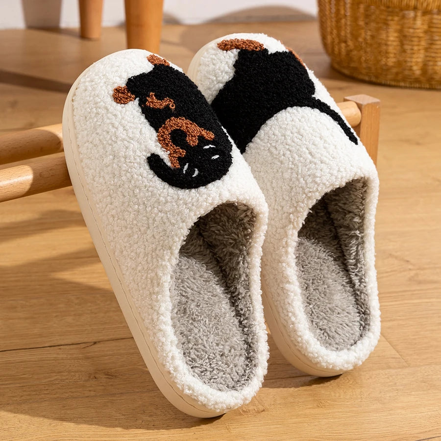 Winter Women's Slippers - Little Black Dog