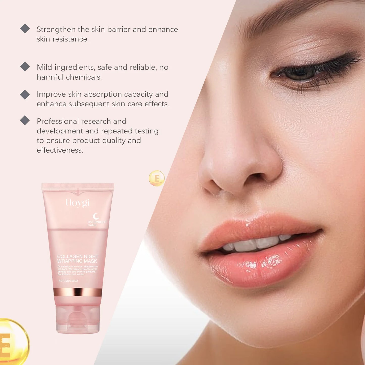 Collagen Peel-off Mask - Deeply Moisturizing Hydrating Firming Skin Facial Mask