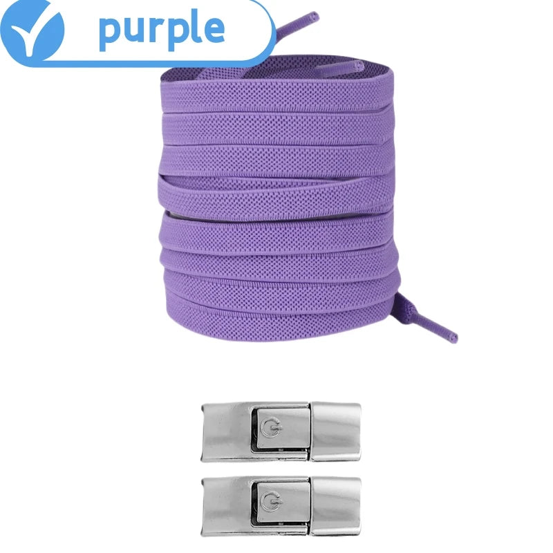 No Tie Elastic Shoe Laces - 8mm Widened