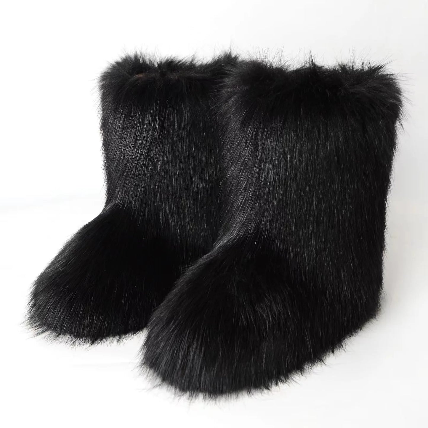 Y2K Fluffy Mid-calf Fashion Snow Boots
