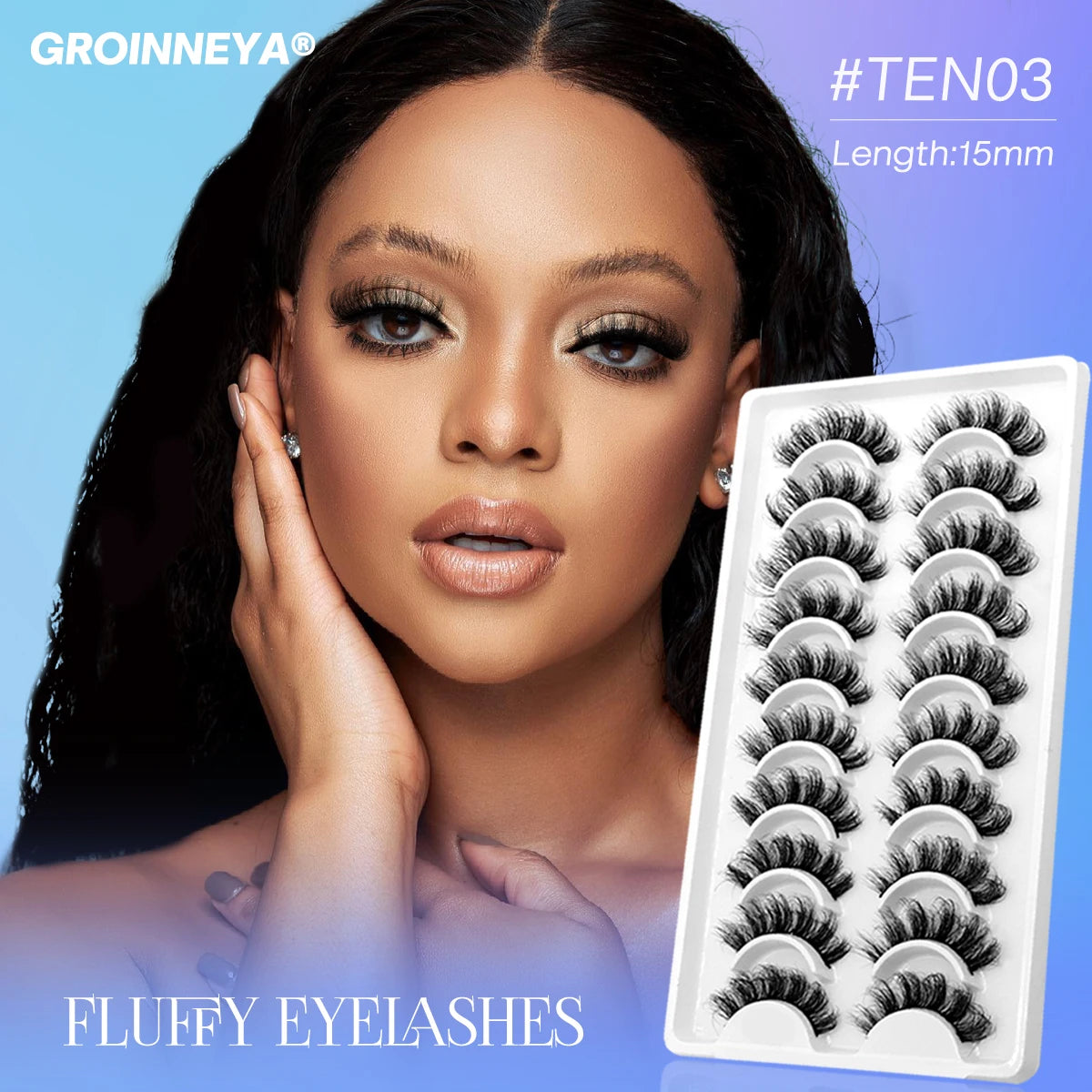 GROINNEYA 5/10 pairs 3D Lashes
