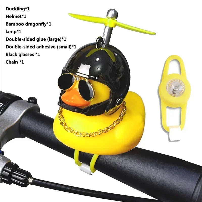 Yellow Duck Bicycle Handlebar, Car Hood, Kid's Helmet Accessory