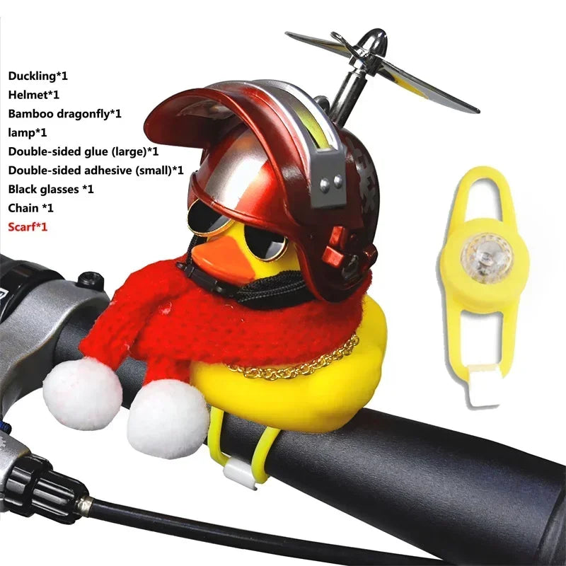 Yellow Duck Bicycle Handlebar, Car Hood, Kid's Helmet Accessory