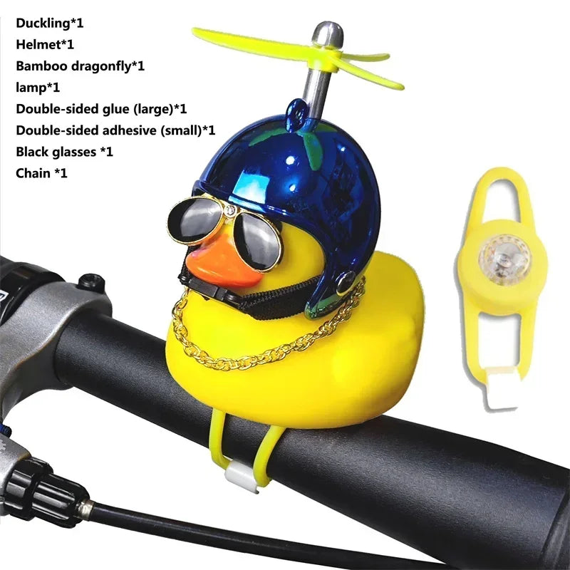 Yellow Duck Bicycle Handlebar, Car Hood, Kid's Helmet Accessory