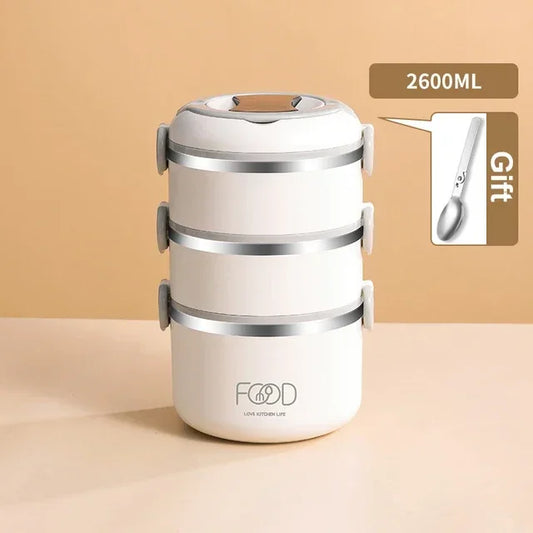 Insulated Stainless Steel Multilayer Lunch Box