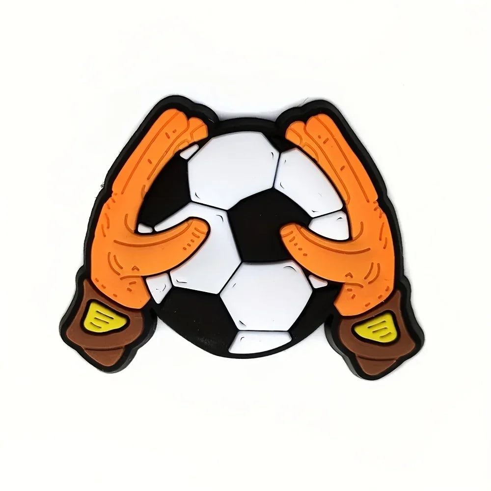 Football Series Shoe Charms for Clogs Bubble Slides Sandals - 18pcs / 22pcs