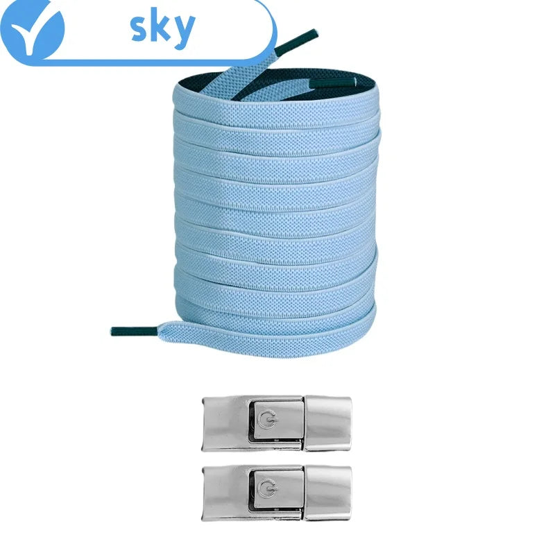 No Tie Elastic Shoe Laces - 8mm Widened