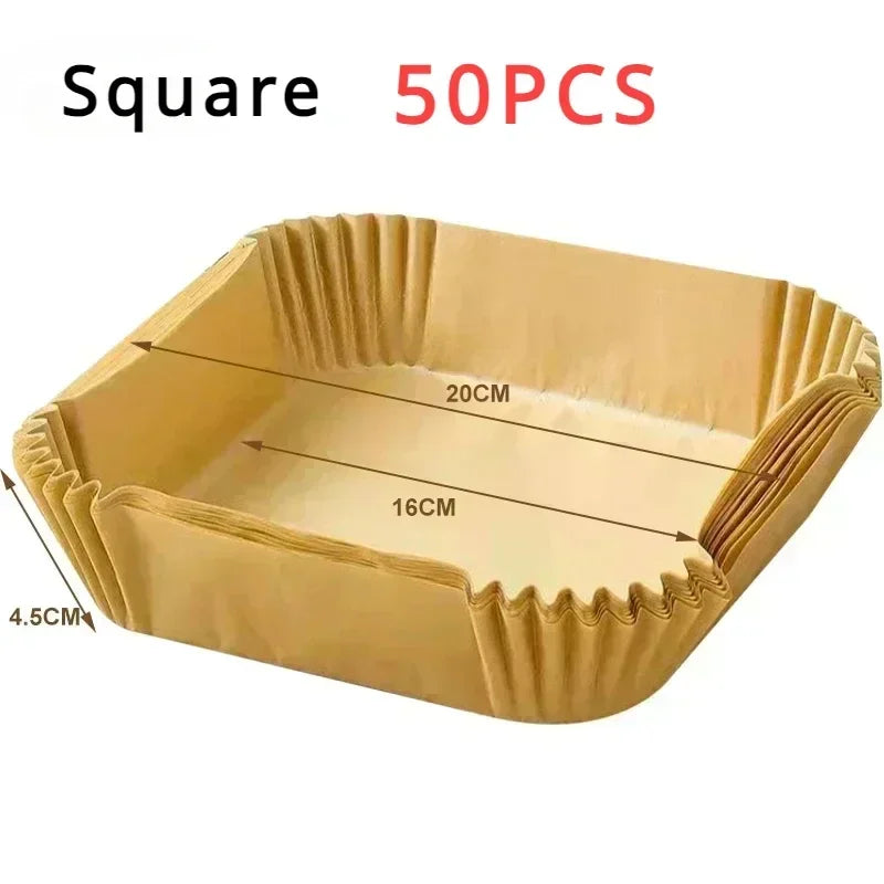 50/100pcs Special Paper for Air Fryer, Oil Absorbing Paper