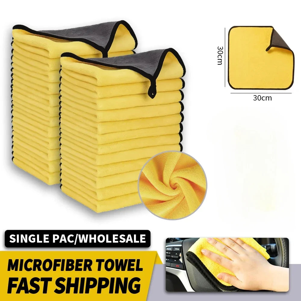 3/5/10 Pcs Microfiber Towel 30*30cm
