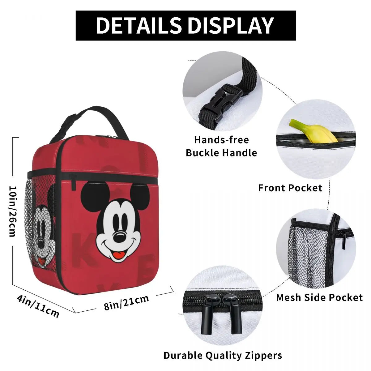 Mickey Mouse Insulated Lunch Bags