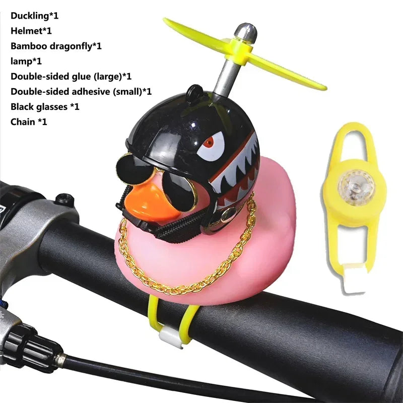 Yellow Duck Bicycle Handlebar, Car Hood, Kid's Helmet Accessory