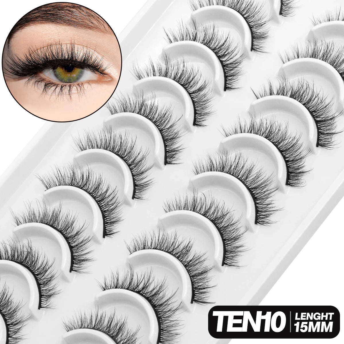 GROINNEYA 5/10 pairs 3D Lashes