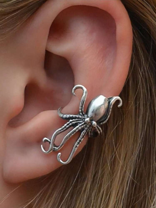 Octopus Design Clip-On Earrings