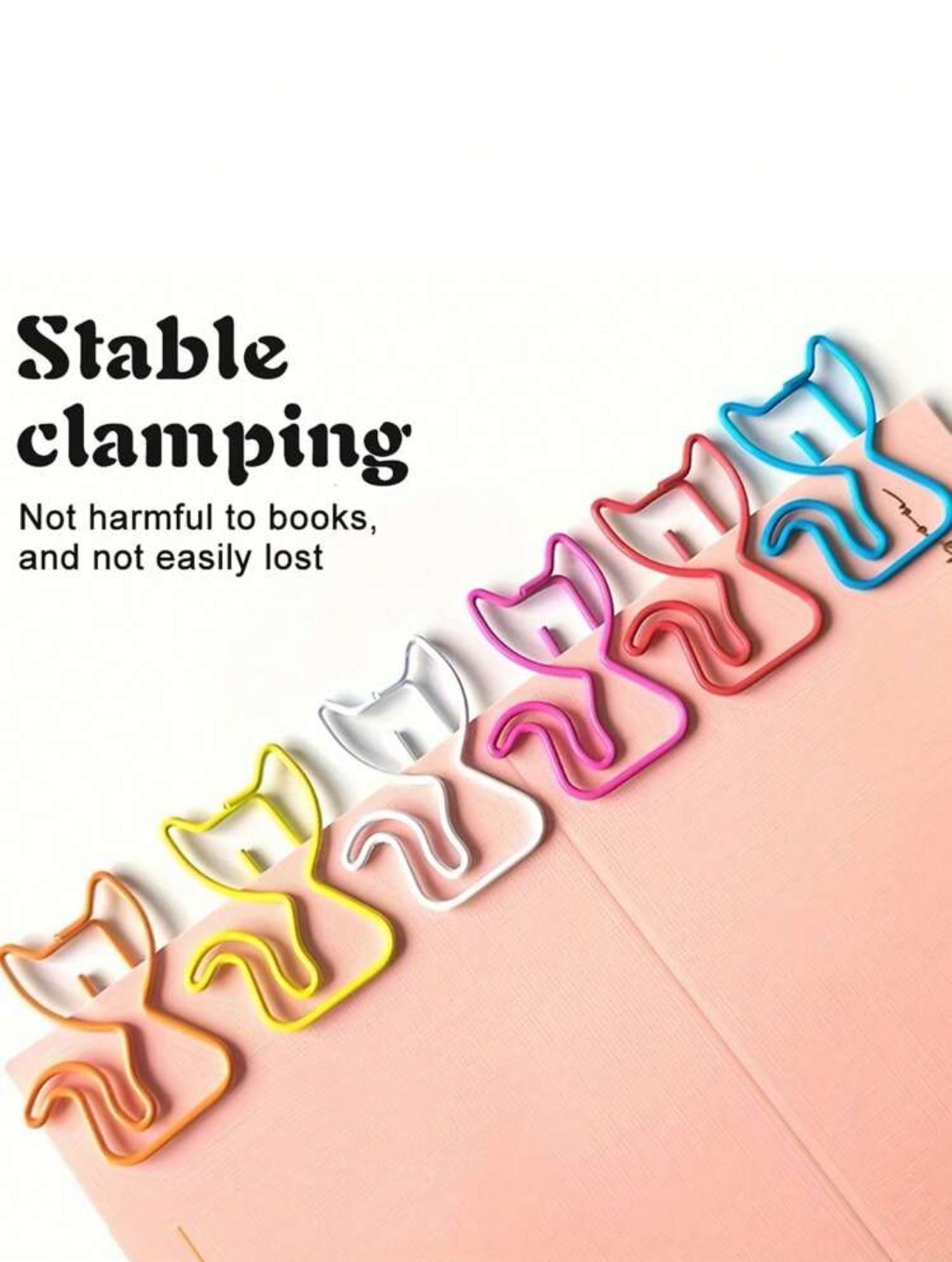 Cat-Shaped Paper Clips - 40 pcs/pack