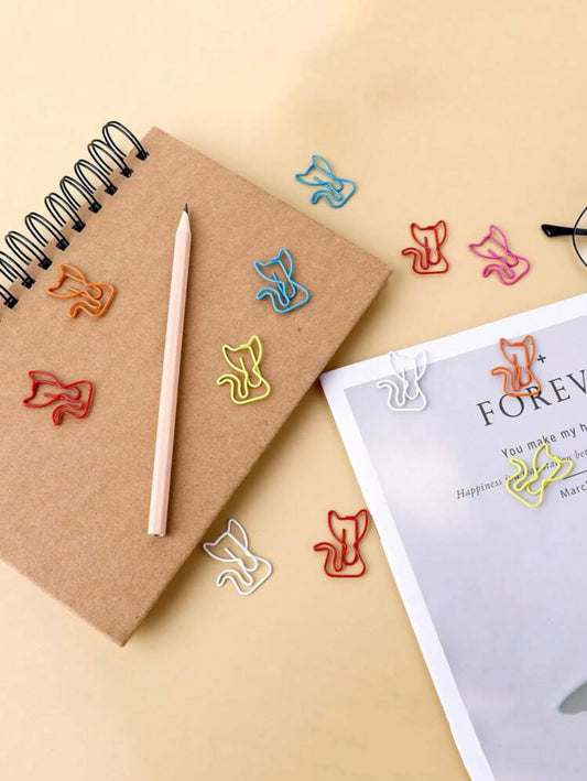 Cat-Shaped Paper Clips - 40 pcs/pack