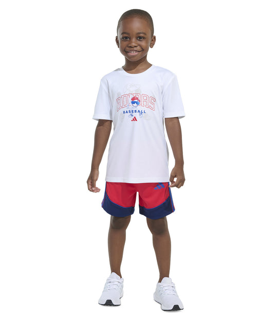 Adidas Toddler and Little Boys Short-Sleeve T-Shirt and Shorts, 2-Piece Set