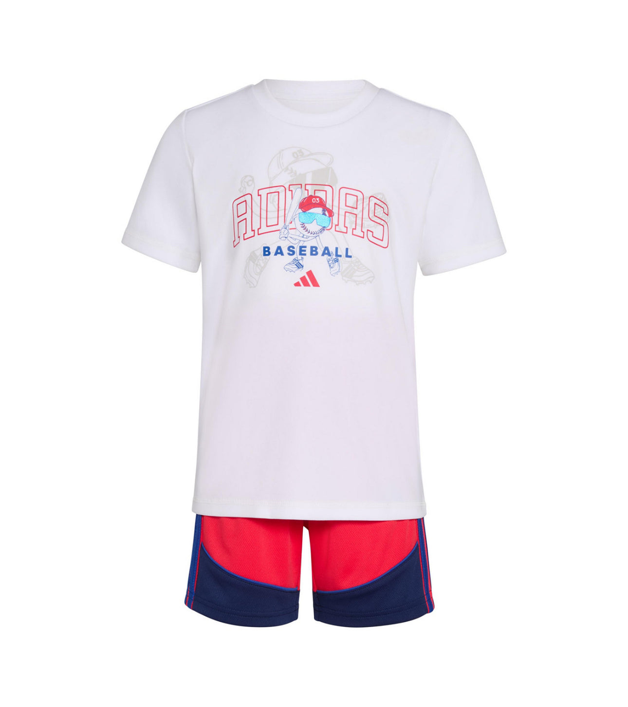 Adidas Toddler and Little Boys Short-Sleeve T-Shirt and Shorts, 2-Piece Set