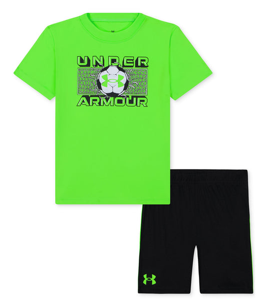 Under Armour Toddler and Little Boy Tech Sports T-Shirt and Shorts, 2-Piece Set