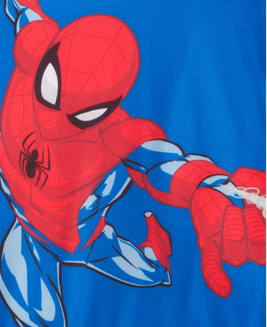 Spider-Man Little Boys Hooded Rashguard and Swim Trunks 2-Piece Swimsuit