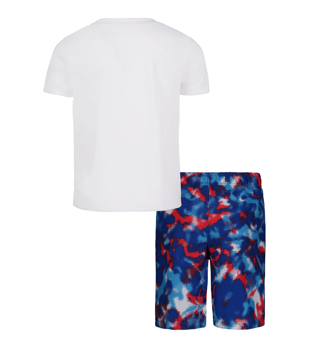 Under Armour Little Boys Freedom Camo Short Sleeve T-Shirt Volley Swimsuit, 2-Piece Set