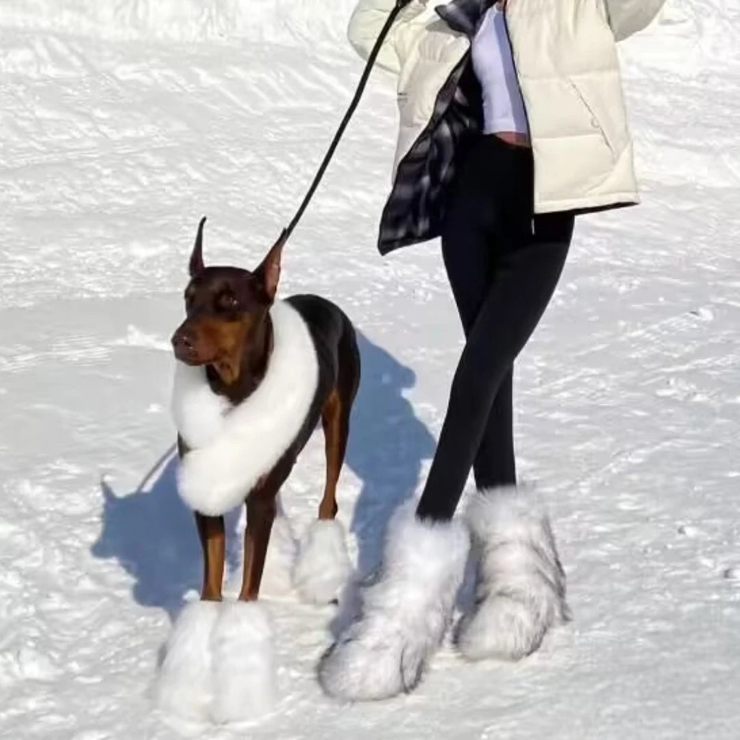Y2K Fluffy Mid-calf Fashion Snow Boots