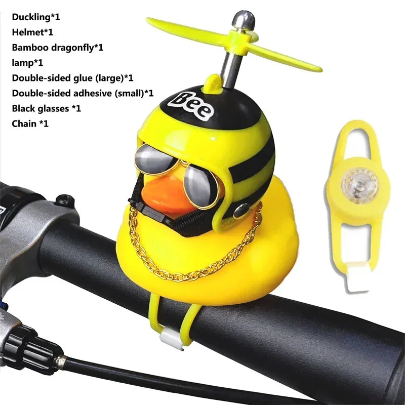 Yellow Duck Bicycle Handlebar, Car Hood, Kid's Helmet Accessory