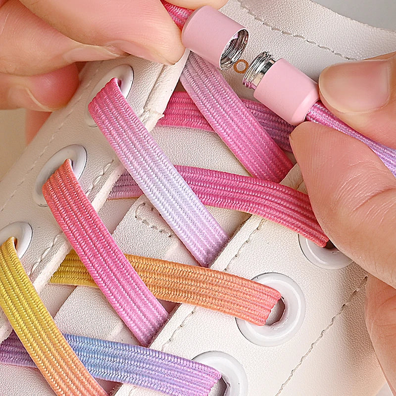 Colorful Buckle No Tie Shoelaces