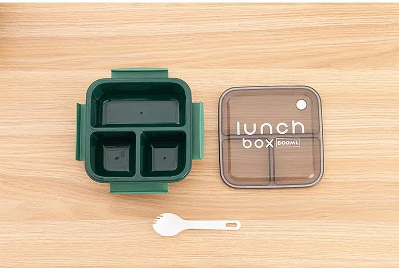 800/1100ml Compartmented Microwaveable Lunch Box