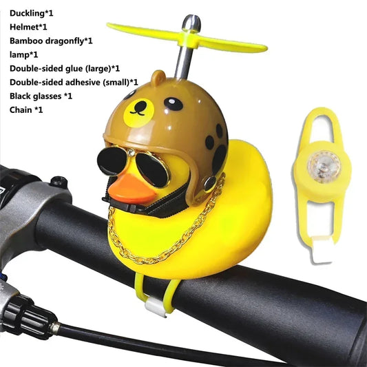 Yellow Duck Bicycle Handlebar, Car Hood, Kid's Helmet Accessory