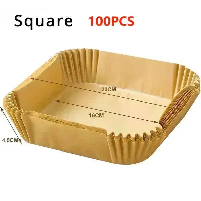 50/100pcs Special Paper for Air Fryer, Oil Absorbing Paper