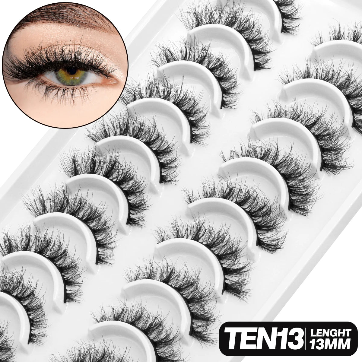 GROINNEYA 5/10 pairs 3D Lashes