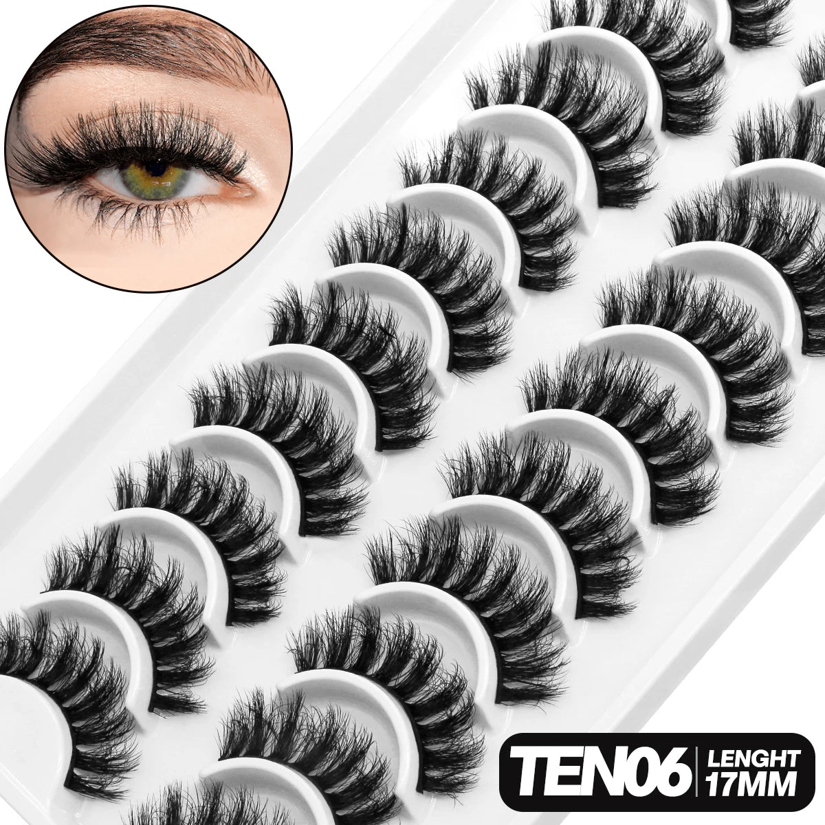 GROINNEYA 5/10 pairs 3D Lashes